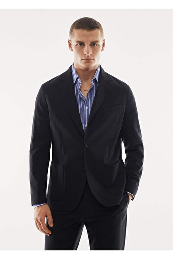 MANGO Man Atmungsaktive Blazerjacke im Slim Fit