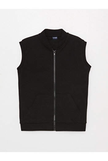 LC Waikiki Crew Neck Basic Boys' Zippered Vest