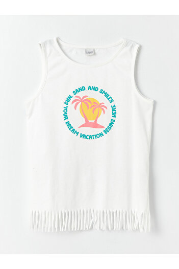 LC Waikiki Girl's Crew Neck Printed Athlete