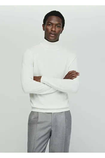 MANGO Man 100% Cashmere Turtleneck Sweater