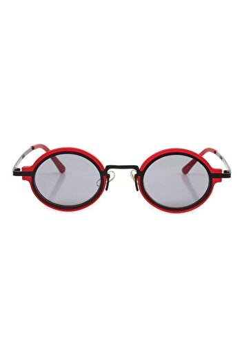 Angel Eyes Red to Black Frame Black Gradient Glass Oval Women's Sunglasses Ae9909c13