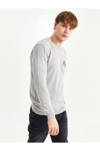 LC Waikiki Men's Knitwear Sweater - Long Sleeve, Crew Neck