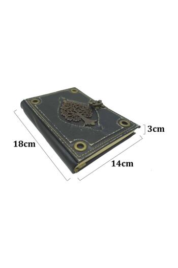 Notopelle Leather Notebook - Tree of Life (nest) - Black