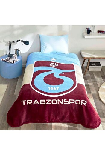 Taç /Trabzonspor Fan Licensed Single Blanket - THREE COLORS