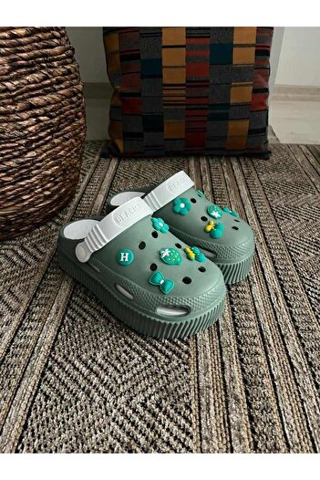 Behtah Kundura High Sole Full Orthopedic Removable Insole Nurse Doctor Seaside Slippers with All Ornaments Gift