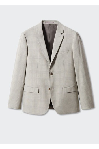 MANGO Man Μπουφάν Blazer με Σούπερ Λεπτό Σχέδιο