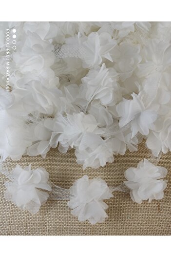 miraylahobi Laser Cut Chiffon Flower 1 μέτρο – Τούλι