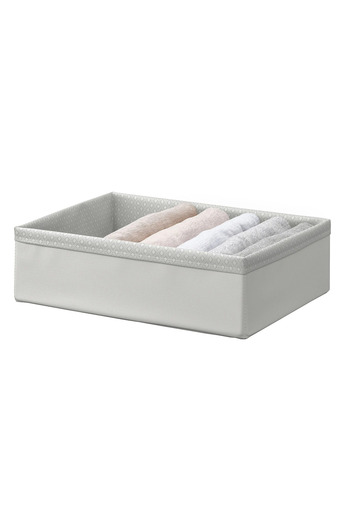 IKEA BAXNA box, gray-white, 26x34x10 cm