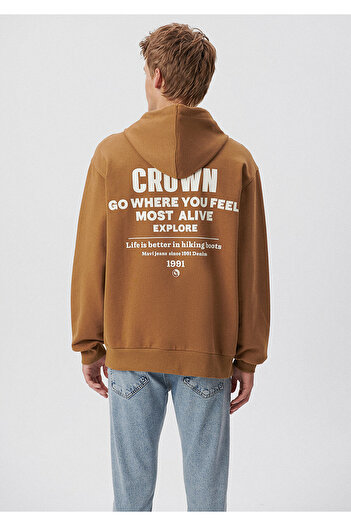 Mavi Baskılı Bej Sweatshirt 0S10047-71572