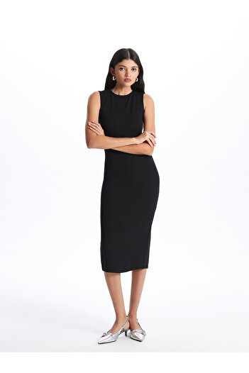 LC Waikiki Crew Neck Women's Bodycon Dress