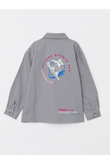 LC Waikiki Bequemes Gabardine-Hemd für Jungen