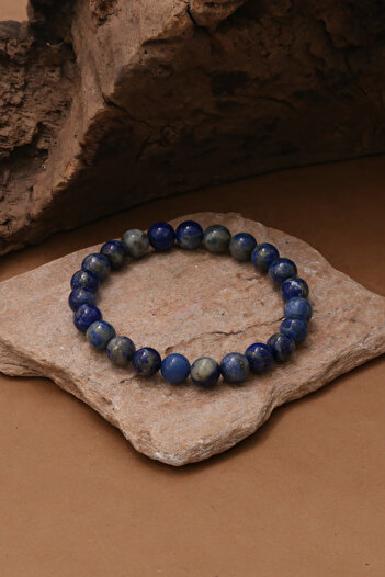 Dünya Doğal Taş Lapis Lazuli Taşı Bileklik