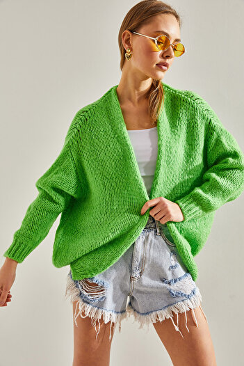 Bianco Lucci Women's Soft Knitwear Cardigan