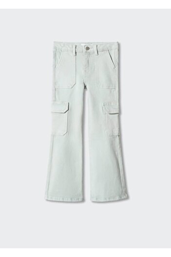 MANGO Kids Green Pants for Kids