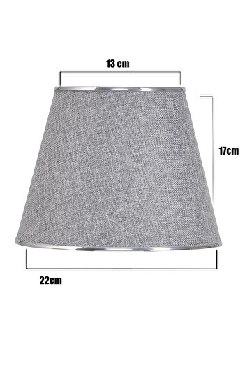 EvLight 22' Lampshade / GRAY CHROME