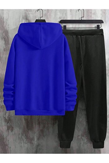 MOONBULL Men's Innovation Printed Hooded Tracksuit Set