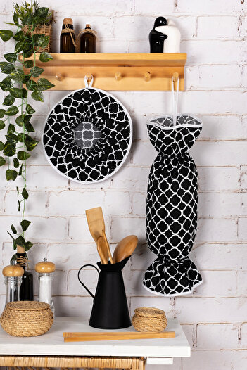 Morlay 2-Piece Kitchen Set Multi-Purpose Organizer Organizer Bag Holder and Rice Brewing Cover Set