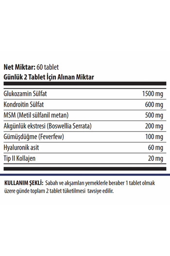 Tums Xtra Flex Glucosamine Chondroitin Msm Hyaluronic Acid Boswellia 60 Tablets