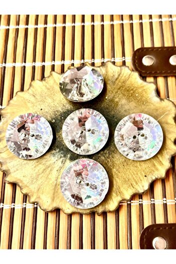 ODDA TASARIM ATÖLYESİ crystal stone round 5-piece button set