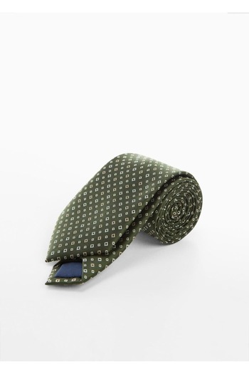 MANGO Man Geometric Printed Tie