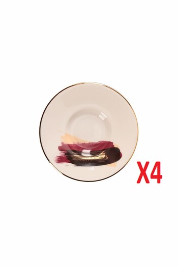 Porland Dash Pattern Tea Plate 11cm 4 pcs 04ALM008504