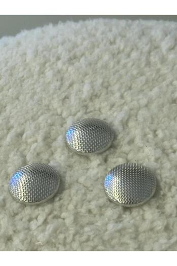ODDA TASARIM ATÖLYESİ coat button 3 piece set silver color
