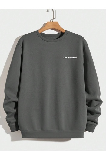 MOONBULL Unisex Los Angeles Left Chest Printed Sweatshirt