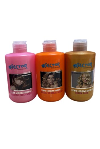 Sector 24/7 Hair Styling Orange Cream + Repair Care + Anti-Frizz - 300 Ml Set of 3