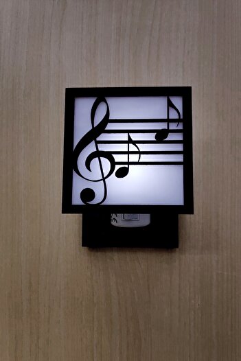 UTKU TASARIM Sol Kablosuz Priz Aplik Modern Led Gece Duvar Lambası Mini Aplik