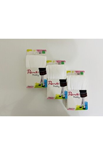 Penti White Kids Pretty Micro 40 Mousse Pantyhose 3-Piece
