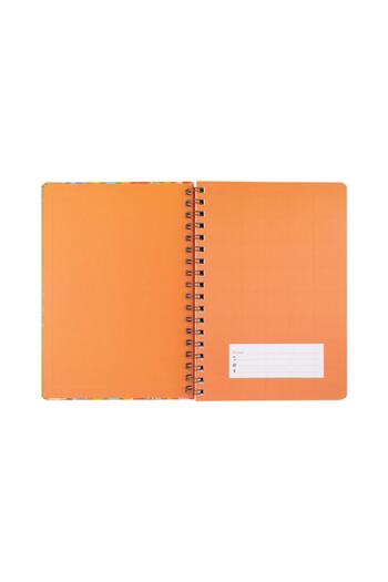 KESKİN COLOR Orange Checked Plan Notebook Glitter - 17x24