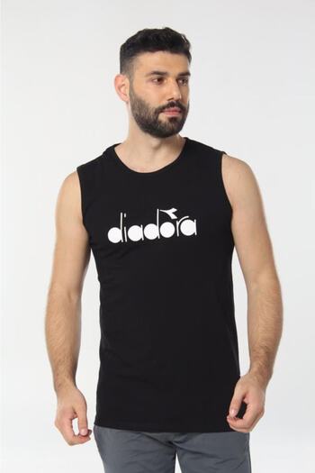 Diadora Men's Black Therm Sweat Tank - 1atl01-black
