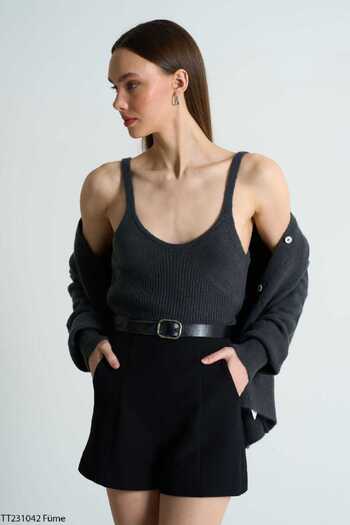 Laluvia Smoked Cardigan Athlete Double Set