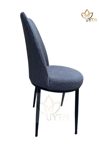 uytm Κάλυμμα καρέκλας Dukuma Jacquard Οβάλ Πλενόμενο Ελαστικό Ρετρό Κάλυμμα Καρέκλας (1 Τεμάχιο) Ανθρακί
