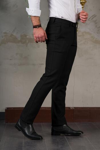 Ecer Regular Fit Side Pocket Pipe Leg Men's Winter Fabric Trousers