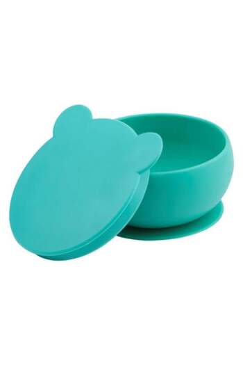 OiOi Aqua Green Silicone Bowl with Lid