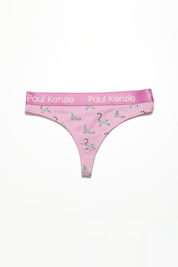 Paul Kenzie Patterned Women's String Panties – Eco Characters – Lemur