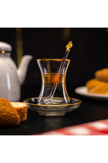 DECOSTYLE Mat Gold Eleven Tea set 12 pieces