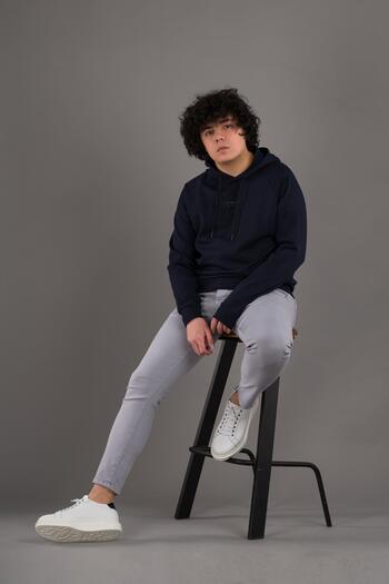 AKÇAYLAR Світшот з капюшоном Regular Fit для чоловіків