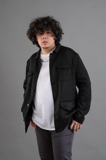 Sır Ανδρικό πλεκτό μπουφάν με τσέπες Regular Fit Winter Unlined