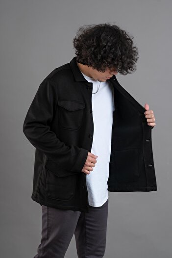 Sır Ανδρικό πλεκτό μπουφάν με τσέπες Regular Fit Winter Unlined