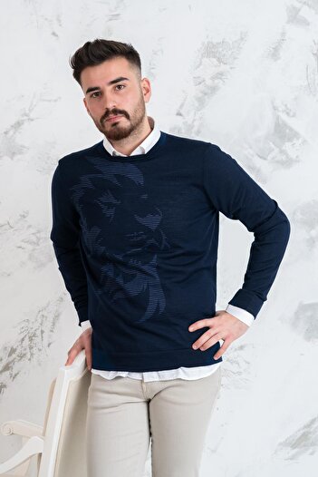 Ecer Slimfit Нульовий комір Тонкий чоловічий трикотажний светр