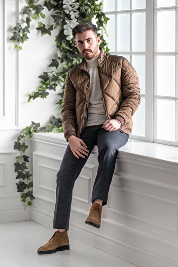 Ecer Капюшон Regular Fit Чоловічий товстий пуховик