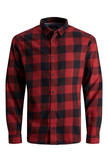 Jack & Jones Hemd Langärmliges GINGHAM TWILL SHIRT mit Hemdkragen