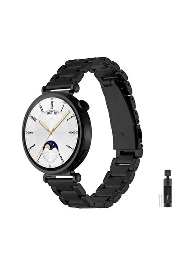 Fibaks Huawei Watch GT4 41mm Stainless Steel Stainless Steel Link Adjustable Smart Watch Band