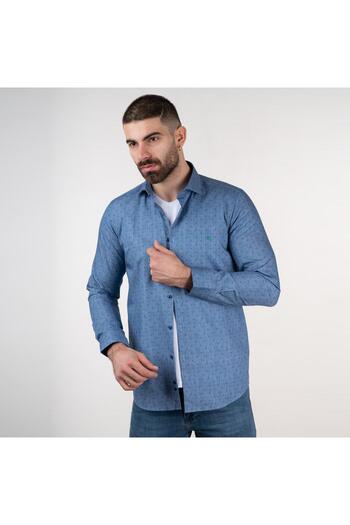 AKÇAYLAR Ecer Slimfit Чоловіча сорочка з візерунком
