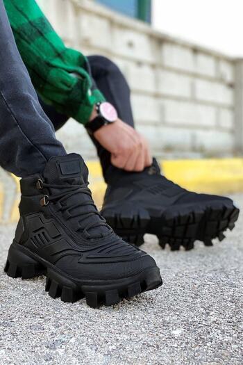BIG KING Μαύρες σόλα Dozer Unisex καθημερινές αθλητικές μπότες
