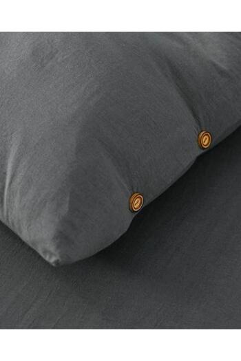 SİHİRLİ AYAKLAR Double Anthracite Gift Cotton Duvet Cover Set with Gift Bag and Elastic Sheets
