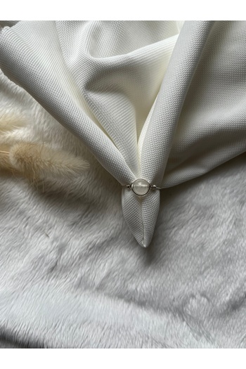 PelvedDesign Selenite Adjustable Natural Stone Handmade Wire Ring