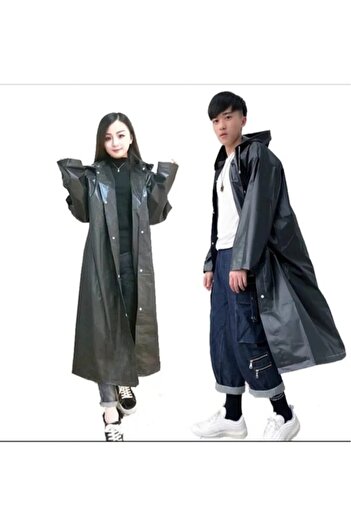 NEWSTORE HOME Unisex Black Water Windproof Raincoat